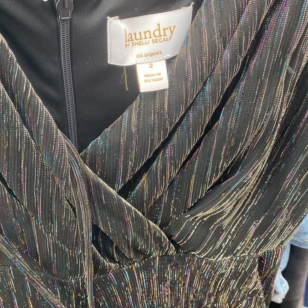Laundry by Shelli Segal Rainbow Metallic Jumpsuit - Picture 6 of 6